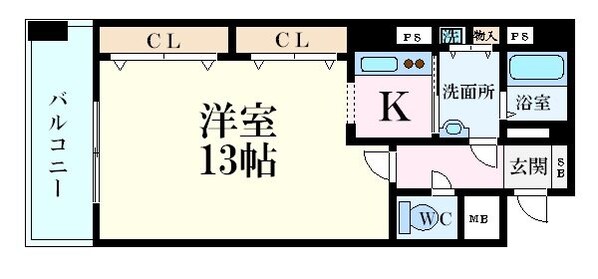 中電前駅 徒歩4分 3階の物件間取画像